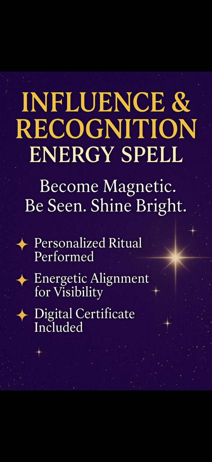 Influence & Recognition Energy Spell | Become Magnetic & Visible | Career & Social Visibility Ritual