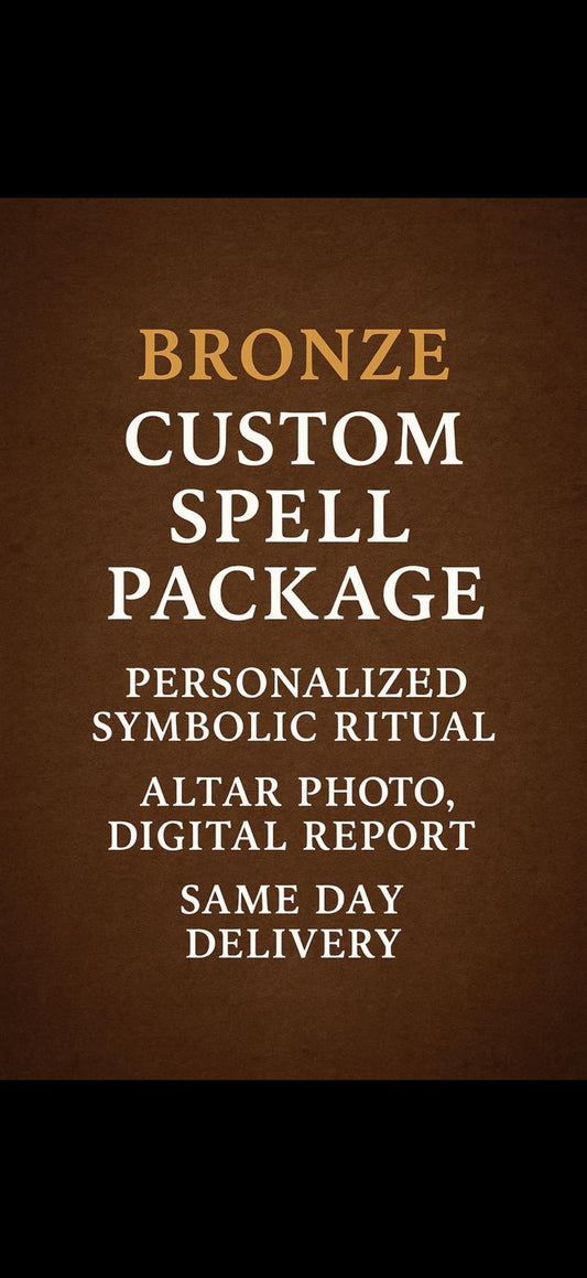 Bronze Custom Spell Package | Personalized Ritual | Same-Day Spiritual Report
