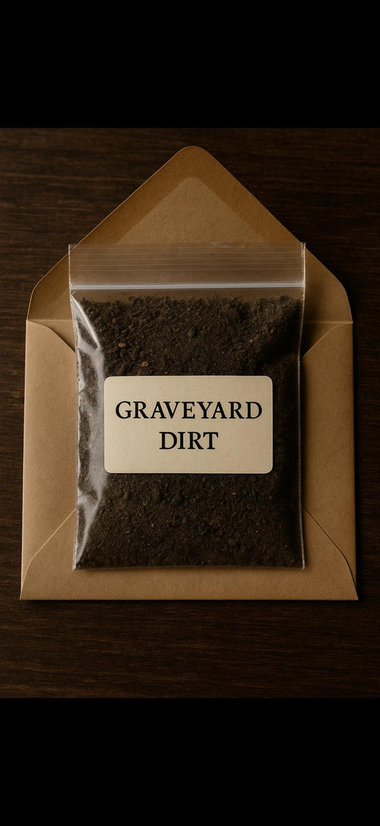 Graveyard Dirt | Authentic Ritual Supply | Hoodoo & Witchcraft Ingredient | Spell Work Material